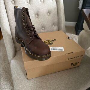 Dr. Martens Dark Brown Leather Boots